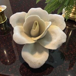 Vintage 1950's-60's Porcelain Rose Figurine Golden Crown Ebeling & Reuss (E&R).